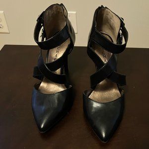 Michael Black Cross Strap Heels 7